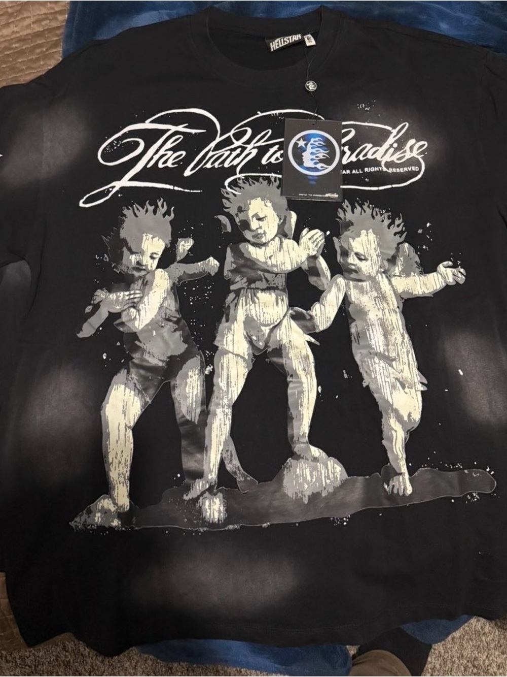 Helstar 'The Path to Paradise' Black Graphic Tee - Picture 1 of 2